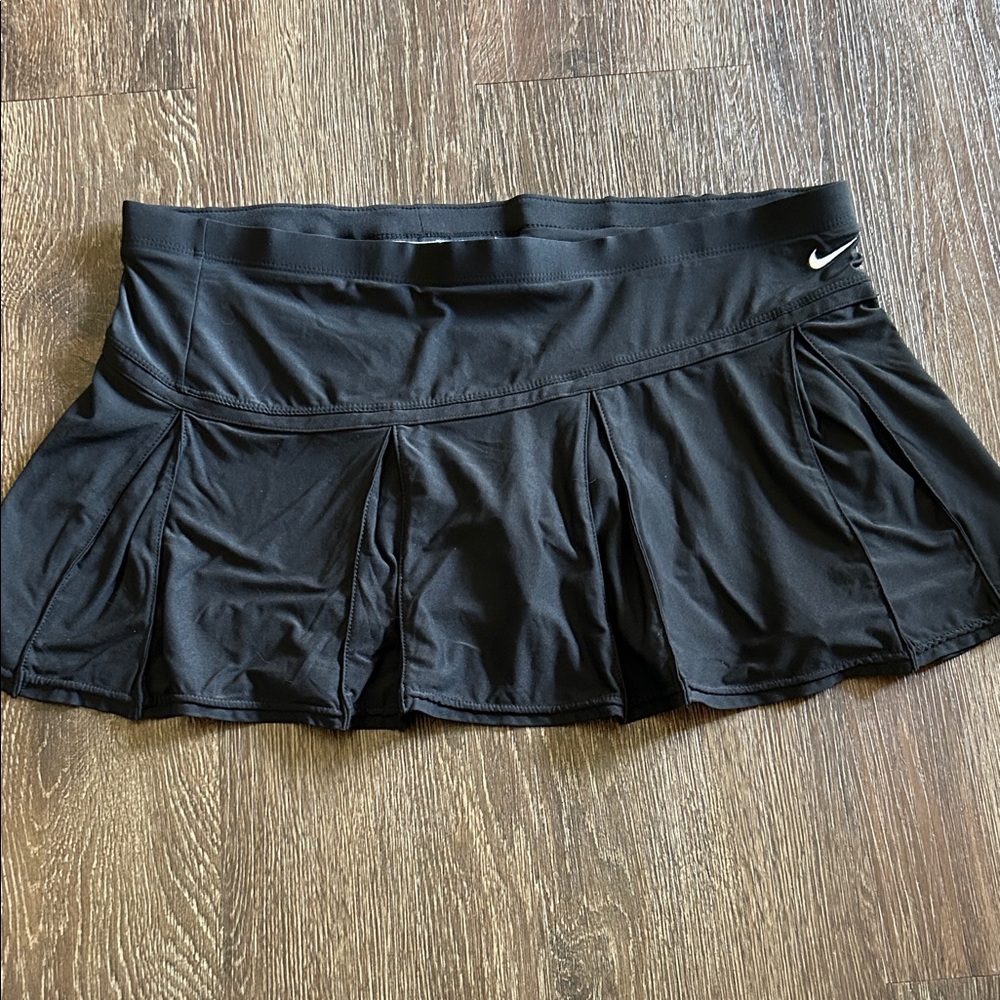Nike Black Pleated sport Skirt, attached shorts